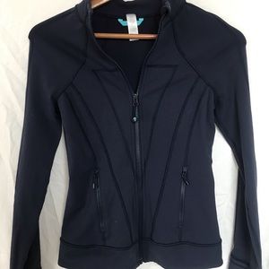 navy ivivva zip up